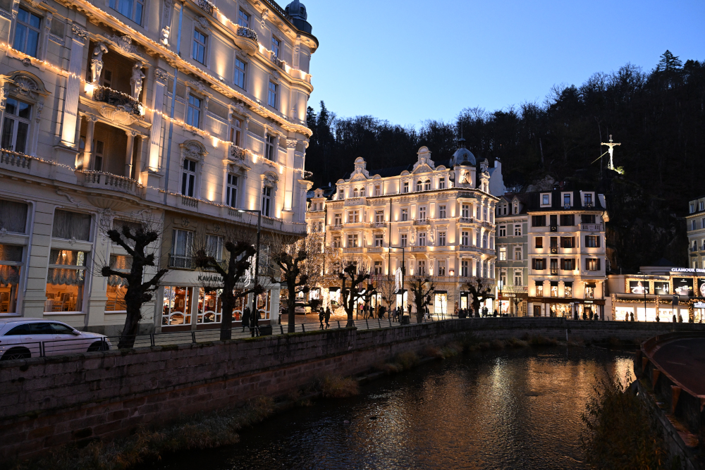 Grand hotel Pupp from other side in Karlovy Vary.