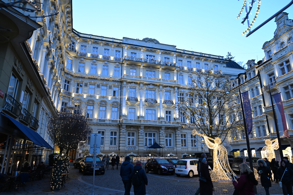 Grand hotel Pupp during Christmass time