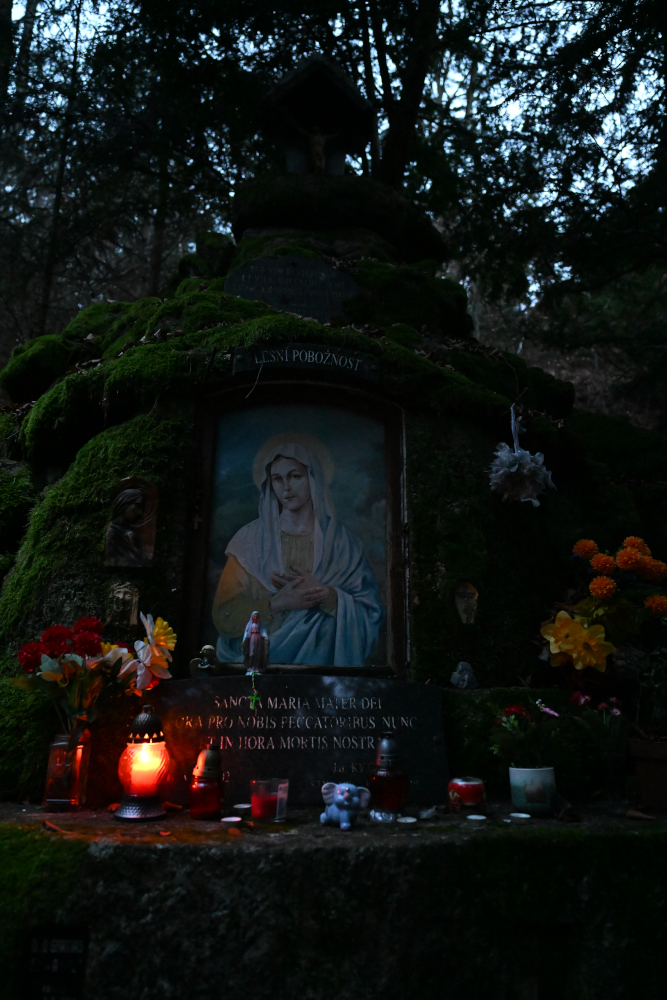 Forest piety in Karlovy Vary.