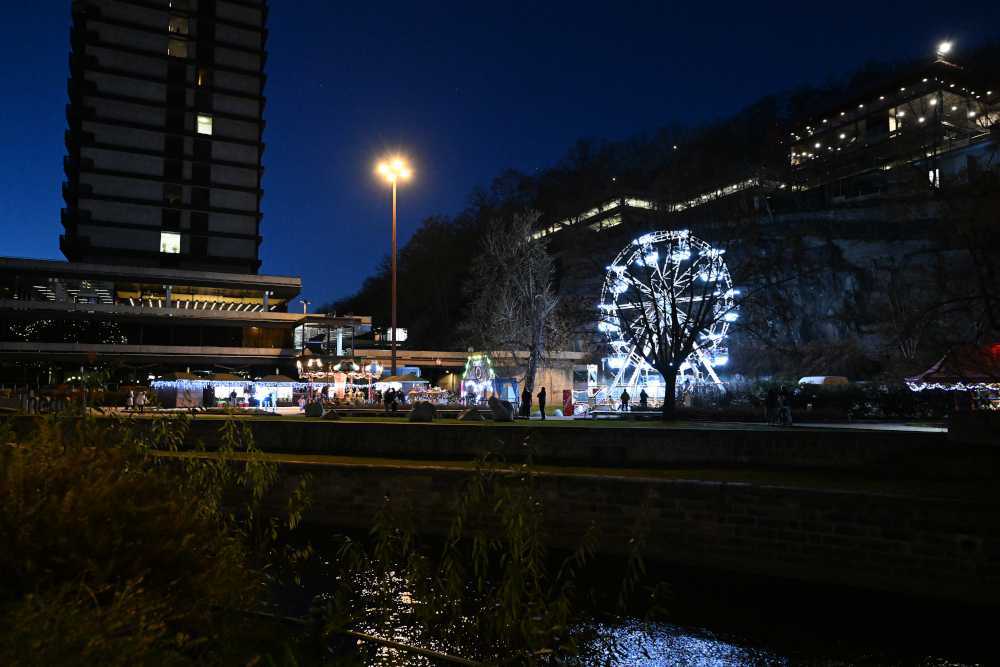 Night walk next to hotel Thermal