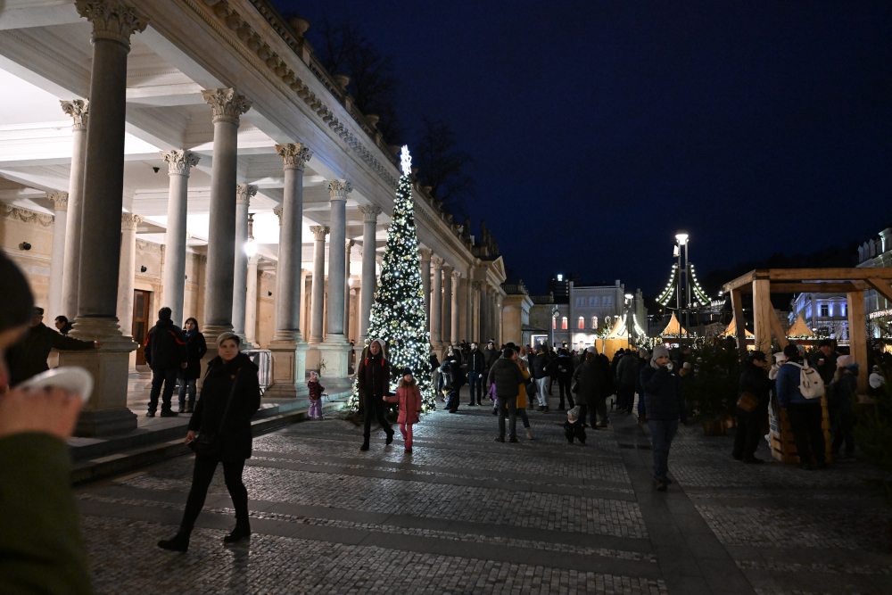 Second Christmass tree in Karlovy Vary.