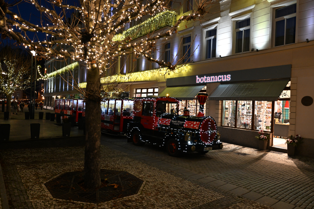 Train for kids in Christmass time, Karlovy Vary.